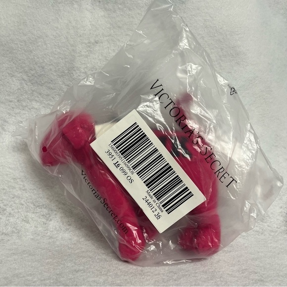 NEW VICTORIA SECRET PINK Dog Foldable Tote Bag Black Polka Dot - Picture 2 of 5